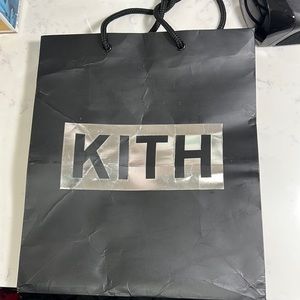 KITH Black & Chrome Shopping Bag – Large – Rope Handles – Brand New